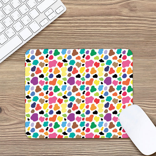 Colorful Cow Pattern Print Mouse Pad