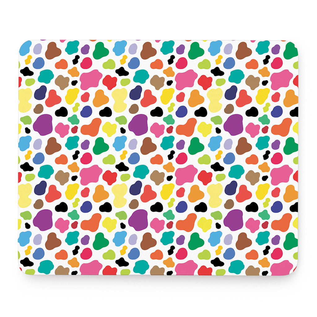 Colorful Cow Pattern Print Mouse Pad