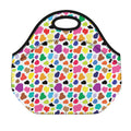 Colorful Cow Pattern Print Neoprene Lunch Bag