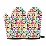 Colorful Cow Pattern Print Oven Mitts