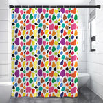 Colorful Cow Pattern Print Premium Shower Curtain