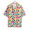 Colorful Cow Pattern Print Rayon Hawaiian Shirt