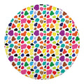Colorful Cow Pattern Print Round Blanket