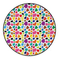 Colorful Cow Pattern Print Round Floor Mat