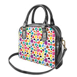 Colorful Cow Pattern Print Shoulder Handbag