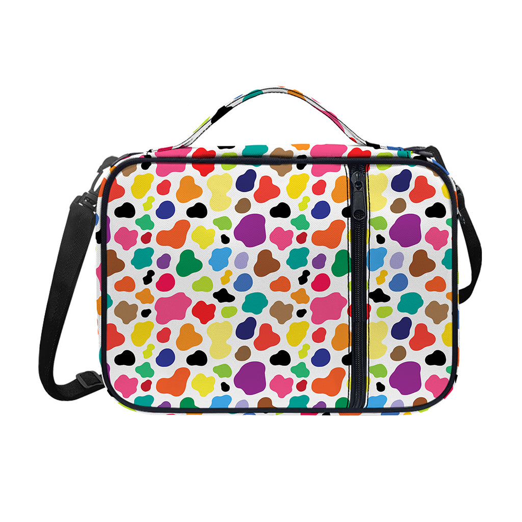 Colorful Cow Pattern Print Shoulder Strap Bible Bag