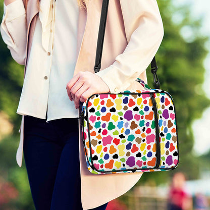 Colorful Cow Pattern Print Shoulder Strap Bible Bag