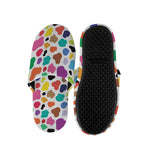 Colorful Cow Pattern Print Slippers