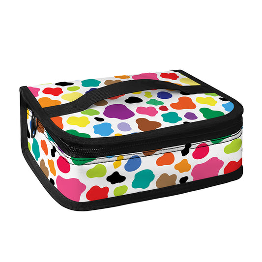 Colorful Cow Pattern Print Small Lunch Bag