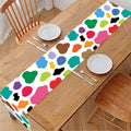 Colorful Cow Pattern Print Table Runner