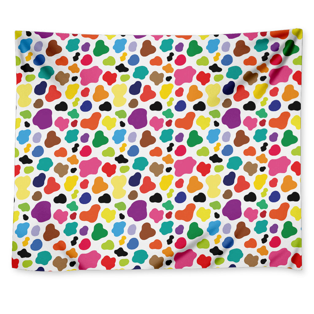 Colorful Cow Pattern Print Tapestry