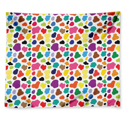 Colorful Cow Pattern Print Tapestry