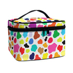 Colorful Cow Pattern Print Travel Makeup Bag