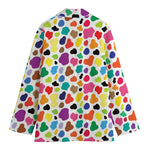 Colorful Cow Pattern Print Women's Blazer