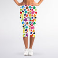Colorful Cow Pattern Print Women's Capri Leggings