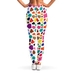 Colorful Cow Pattern Print Women's Leggings