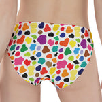 Colorful Cow Pattern Print Women's Panties