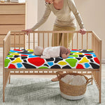 Colorful Cow Print Baby Crib Sheet