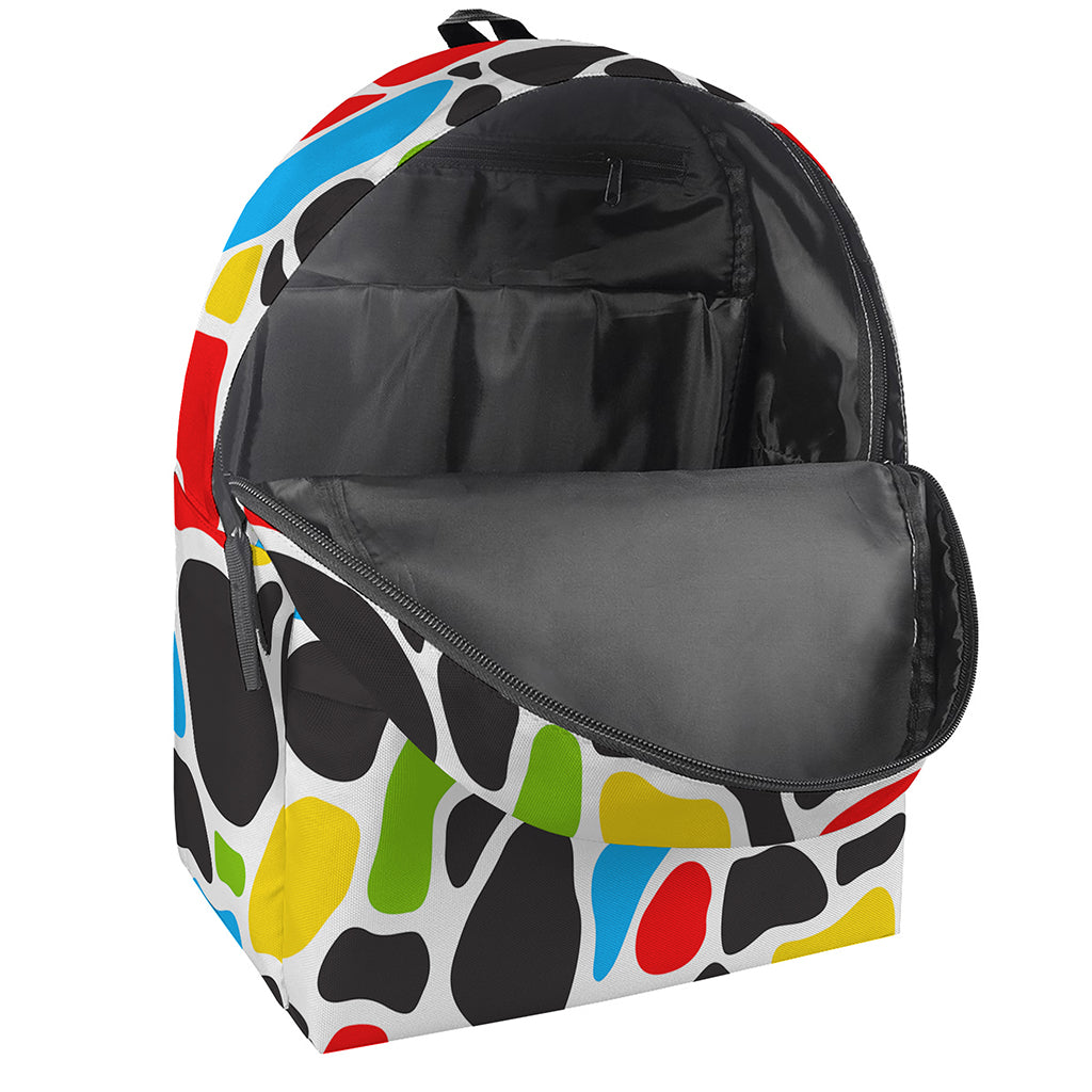 Colorful Cow Print Backpack