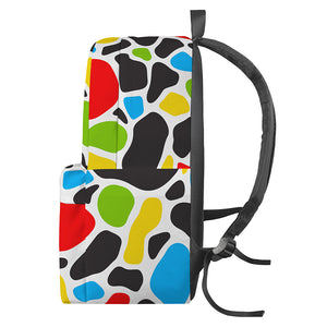 Colorful Cow Print Backpack