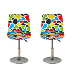 Colorful Cow Print Bar Stool Covers