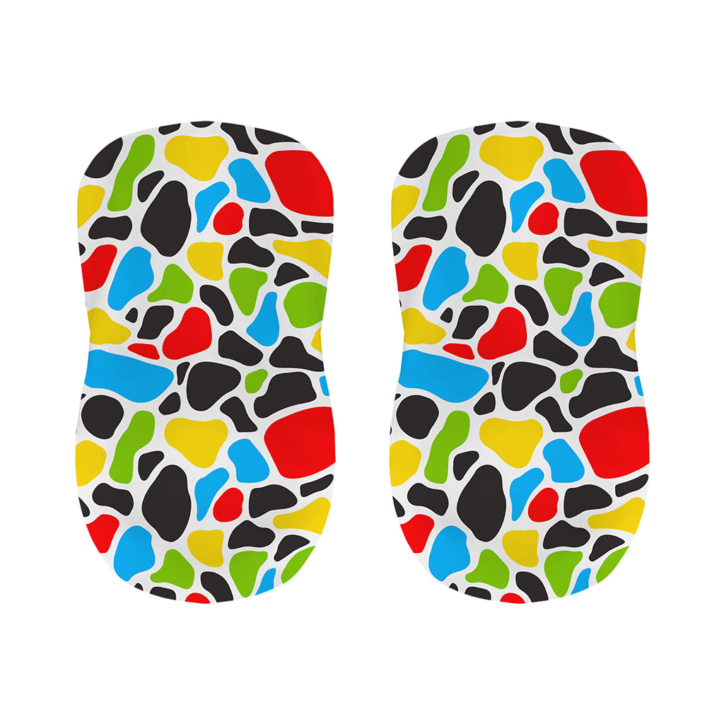 Colorful Cow Print Bar Stool Covers