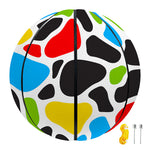 Colorful Cow Print Basketball