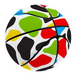 Colorful Cow Print Basketball