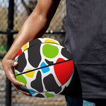 Colorful Cow Print Basketball