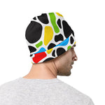 Colorful Cow Print Beanie