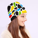 Colorful Cow Print Beanie