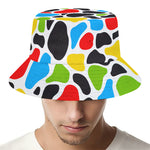Colorful Cow Print Bucket Hat