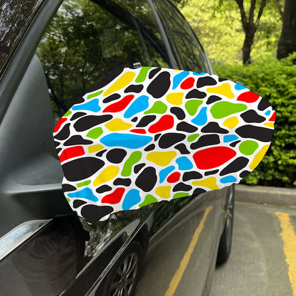 Colorful Cow Print Car Side Mirror Covers