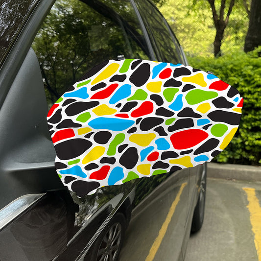 Colorful Cow Print Car Side Mirror Covers