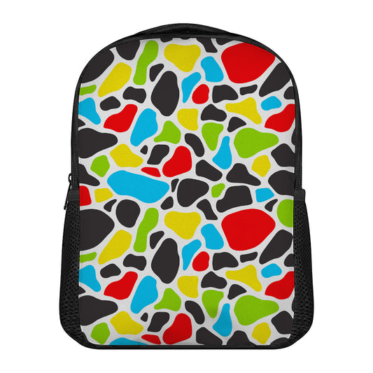Colorful Cow Print Casual Backpack