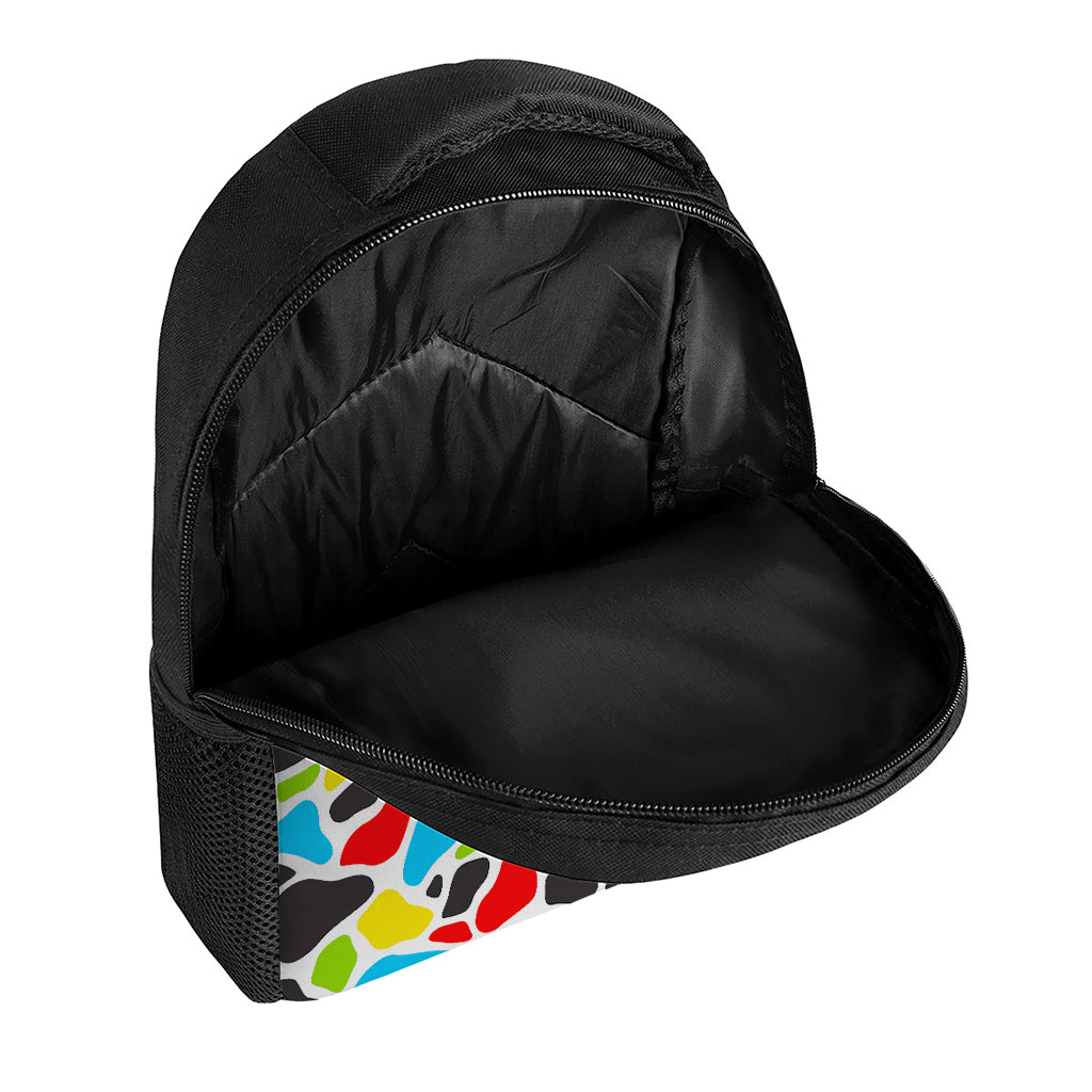 Colorful Cow Print Casual Backpack