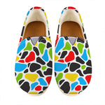 Colorful Cow Print Casual Shoes