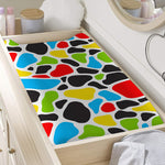 Colorful Cow Print Changing Pad Cover