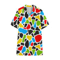 Colorful Cow Print Cotton Hawaiian Shirt