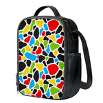 Colorful Cow Print Crossbody Lunch Bag