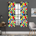 Colorful Cow Print Grommet Curtain Panels