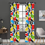 Colorful Cow Print Curtain