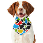 Colorful Cow Print Dog Bandana