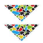 Colorful Cow Print Dog Bandana