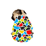 Colorful Cow Print Dog Zip Up Jacket