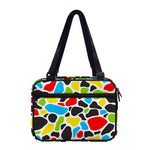 Colorful Cow Print Double Strap Bible Bag