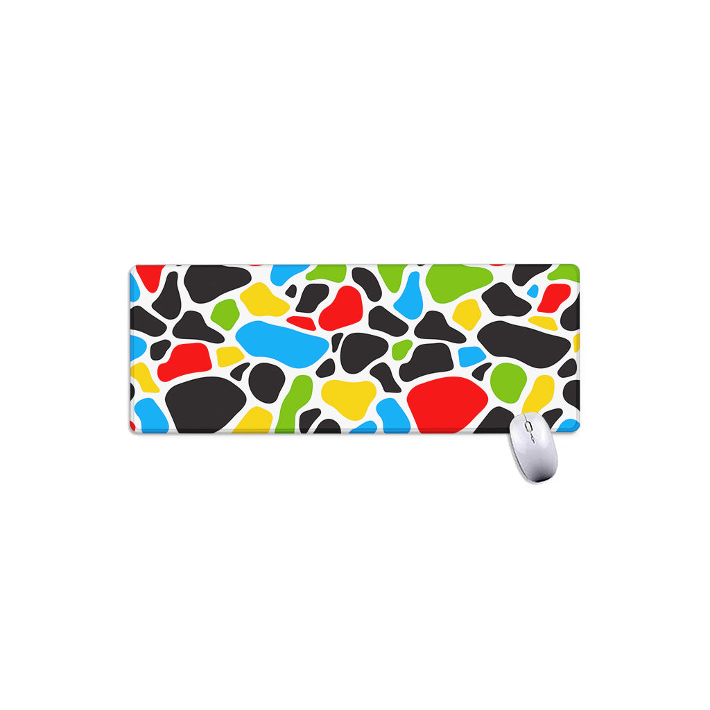 Colorful Cow Print Extended Mouse Pad