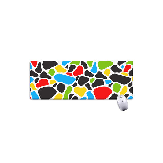 Colorful Cow Print Extended Mouse Pad
