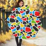Colorful Cow Print Foldable Umbrella