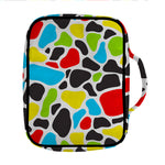 Colorful Cow Print Front Pocket Bible Bag